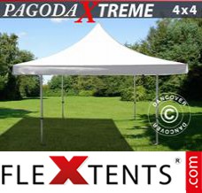 Tonnelle pliable FleXtents Pagoda Xtreme 4x4m / (5x5m) Blanc