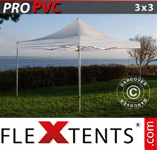 Tonnelle pliable FleXtents PRO 3x3m Transparent
