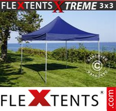 Tonnelle pliable FleXtents Xtreme 3x3m Bleu foncé