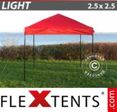Tonnelle pliable FleXtents Light 2,5x2,5m Rouge