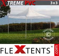 Tonnelle pliable FleXtents Xtreme 3x3m Transparent