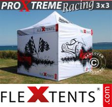 Tonnelle pliable FleXtents PRO Xtreme Racing 3x3m, Edition limitée