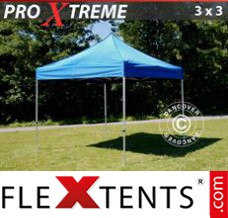 Tonnelle pliable FleXtents Xtreme 3x3m Bleu