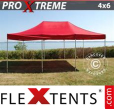 Tonnelle pliable FleXtents Xtreme 4x6m Rouge