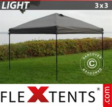 Tonnelle pliable FleXtents Light 3x3m Grise