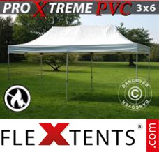 Tonnelle pliable FleXtents Xtreme Heavy Duty 3x6m, Blanc